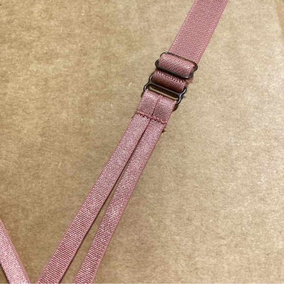 DANSKIN Cami Sport Exercise Workout Dance Bra Dusty Rose Pink Womens XL - Picture 11 of 12